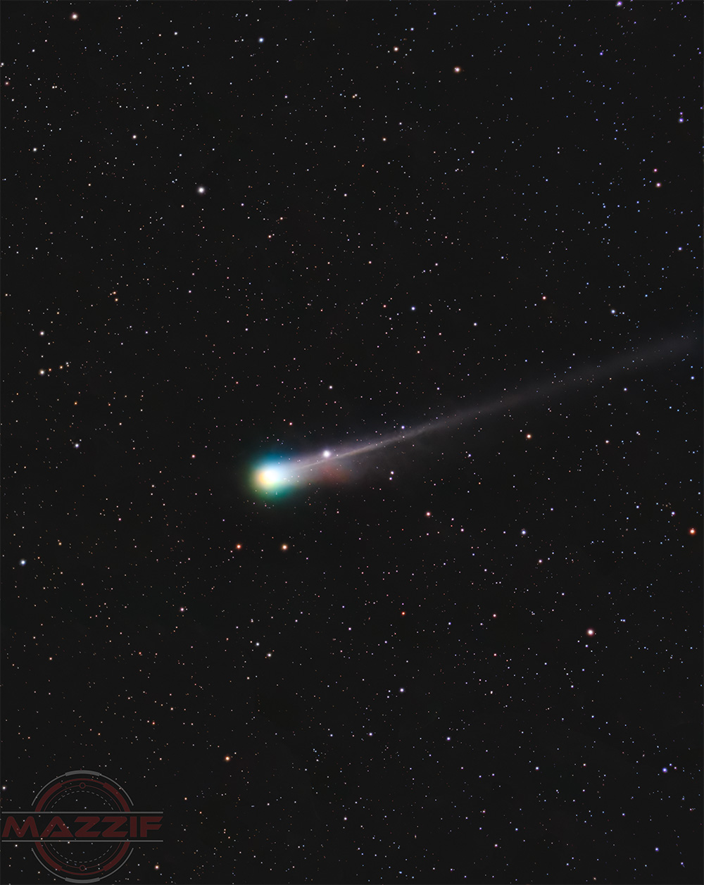 Comet C/2025 A6 (Lemmon) captured Sept 27, 2025 from a Bortle 5 backyard in Northern Nevada